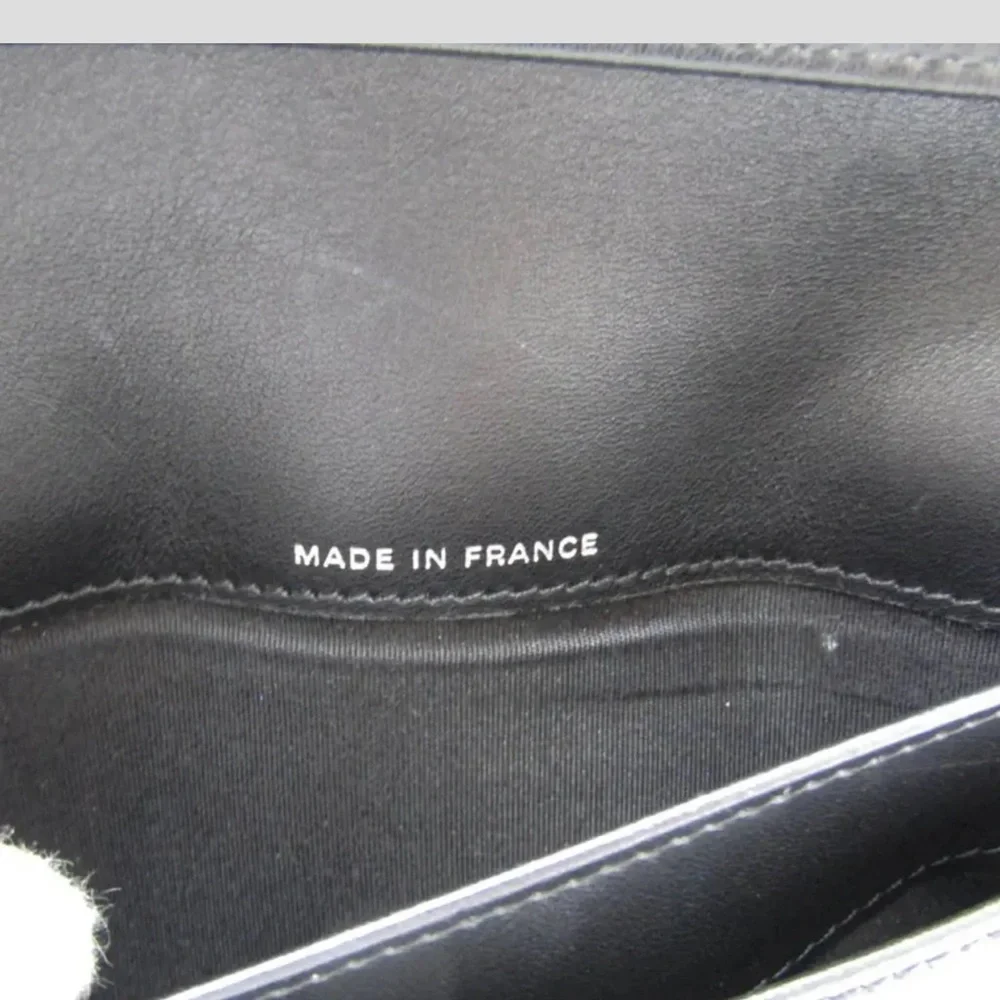 Chanel Black Patent CC Logo Flap Wallet